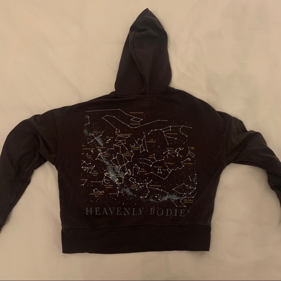 Pacsun constellation cropped zip up - Picture 1 of 4